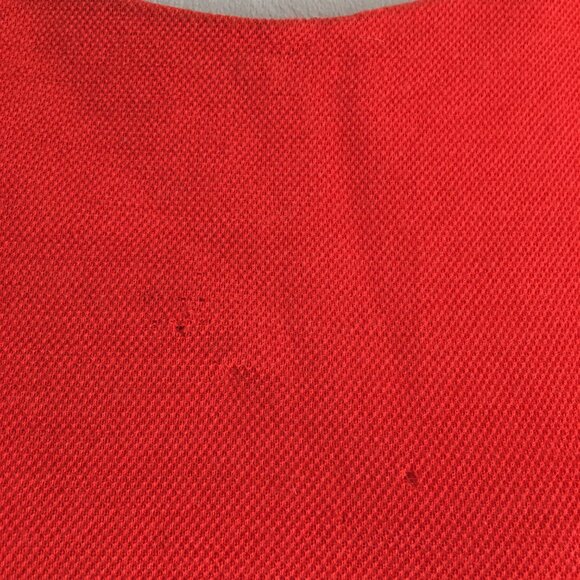 SANDRO Red/Orange Wool Blend Gold Zip Shoulder 3/4 Sleeve Sheath Shift Dress - Picture 16 of 16